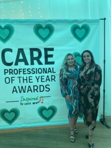 Kim and Kate at the Care Professional of the Year Awards